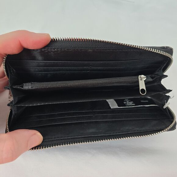 Disney Nightmare Before Christmas Wallet Black White Now and Forever Zip Around - Picture 3 of 13